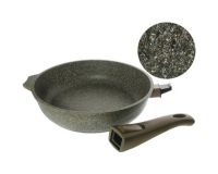 Сковорода алюминиевая d=20см антипригарное покрытие съемная ручка Мечта Premium мокко