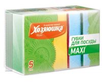 Губка для посуды MAXI Хозяюшка 5 шт