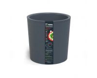 Горшок д/цв.12,2л/8,8л серый Genius с дренажной вставкой (d266, h263мм)