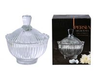 Ваза для конфет 10,5см 260мл стекло с крышкой PERSIA