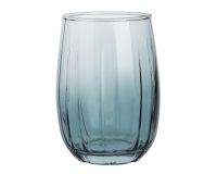 Стакан 350 мл низкий стекло, синий