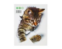 Наклейка 3Д интерьерная Кошка 25*19см