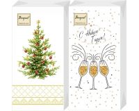 Салфетка бумажная 20л 33*33 2сл С Новым годом