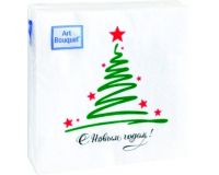 Салфетка бумажная 30л 20*20 2сл С новым годом