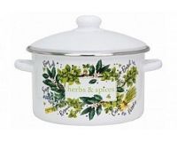 Кастрюля эм. 2,0л цилиндр Травы и специи
