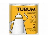 Полотенце бумажное 2шт 2слоя Tubum