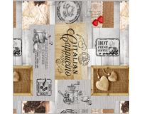 Клеенка cтоловая 140 см*20 м на тканевой основе с ПВХ 