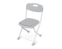 Стул детский складной мягкое сиденье цвет серый НИКА