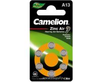 Батарейка для слуховых аппаратов CAMELION ZA13 BP-6 цена за упаковку 6 шт