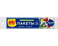 Пакеты для заморозки и упаковки продуктов 24*32см 100шт BigCity