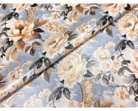 Клеенка cтоловая FLOWERS тканевая основа 137*20см