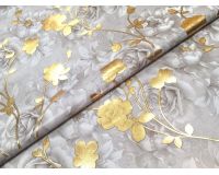 Клеенка cтоловая FLOWERS тканевая основа 137*20см