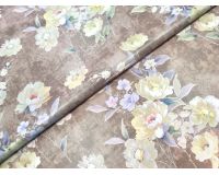 Клеенка cтоловая FLOWERS тканевая основа 137*20см
