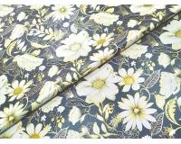 Клеенка cтоловая FLOWERS тканевая основа 137*20см