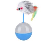 Игрушка для кошек неваляшка Мышка h-12см, d-5.5см Микс