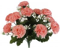 Цветы искусственные Гвоздики 18*18*32 см микс