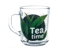 Кружка стекло 200 мл Green tea Время чая Россия ОСЗ