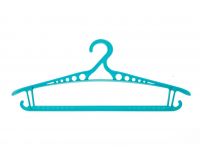 Плечики для одежды размер 48-50 пластиковые голубые