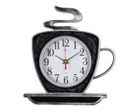 Часы настенные 25*24см корпус черный с серебром Классика Рубин