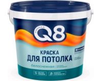 Краска водно-дисперсионная FORMULA Q8 полиакриловая для потолка белая 1.5/1.4 кг