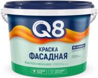 Краска Водно-дисперсионная FORMULA Q8 полиакриловая фасадная белоснежная 5,0кг