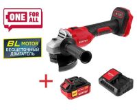 Шлифмашина аккум. угл. 125мм, 18В, 8000об/мин, БЕСЩЕТОЧНАЯ WORTEX LX CAG 1812-1 E в чемодане