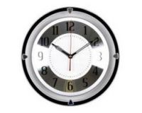 Часы настенные круглые 30см кропус хром Серебрянная классика