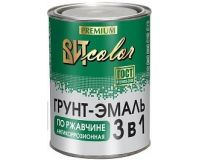 Грунт-эмаль 0,8кг по ржавчине 3 в 1 зеленая ВИТ