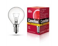 Лампа 60Вт/Е14 Р45 шар прозрачная Camelion