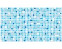 Панель стеновая Аверс Мозайка голубая 955*480 мм