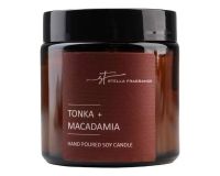 Свеча ароматическая Stella Fragrance в банке Tonka+ Macadamia, 90г