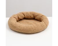 Лежак для кошек и собак Уют 45*35*11 см мех Пушистое счастье