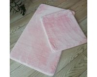 Коврик для ванной и туалета набор 2 предмета 60*100+50*60 см Rabbit pink ZALEL