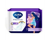 Прокладки женские AURA Premium NIGHT 7шт