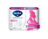 Прокладки женские AURA Premium SUPER 8шт