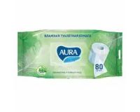 Бумага туалетная 80шт Влажная Aura Ultra Comfort