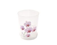Горшок для цветов пластиковый Альтернатива Орхидея прозрачный 1.2 л