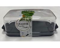 Масленка пластиковая Granite серая 17,5*8,3*5,7 см