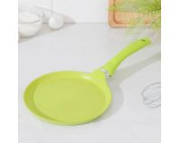 Сковорода Kukmara блинная алюминиевая 22 см антипригарное покрытие Trendy style lime