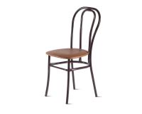 Стул Венский ВИК 627 с мягким сиденьем металлический коричневый