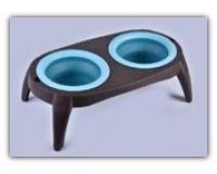Миска для животных 2шт на подставке 43х21,5*3,5см NUNBELL