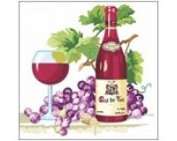 Салфетка бумажная 40л 24*24см 1сл Застолье