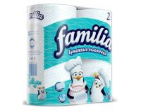Полотенце Familia бумажное 2 шт 2 слоя белое