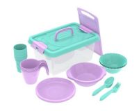 Набор посуды для пикника №4 Альт-Пласт Дружная семья 30 предметов